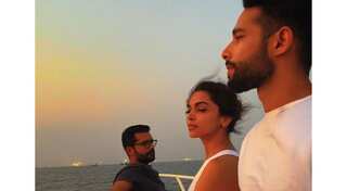 In pics: Deepika Padukone and Siddhant Chaturvedi enjoy sunset while shooting for next film
