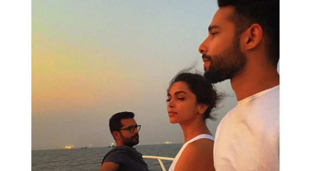 In pics: Deepika Padukone and Siddhant Chaturvedi enjoy sunset while shooting for next film
