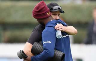 NZ vs WI: Kane Williamson embraces Kemar Roach who lost his father before Hamilton Test, wins hearts