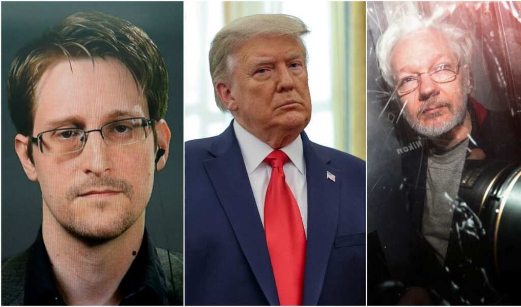 NSA whistleblower Edward Snowden urges Trump to grant clemency to WikiLeaks' Julian Assange