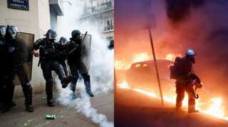Protesters clash with police in Paris over security law