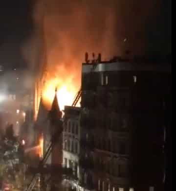 Massive fire guts historic New York church that housed Liberty Bell