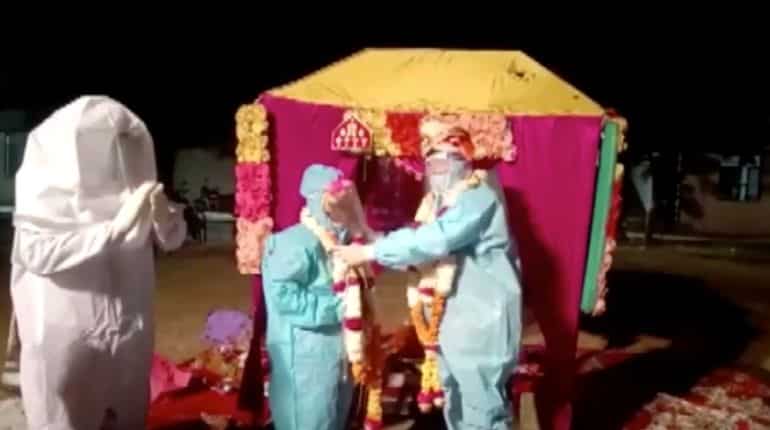 India: Couple weds in PPE kits at quarantine centre after bride tests positive for COVID-19