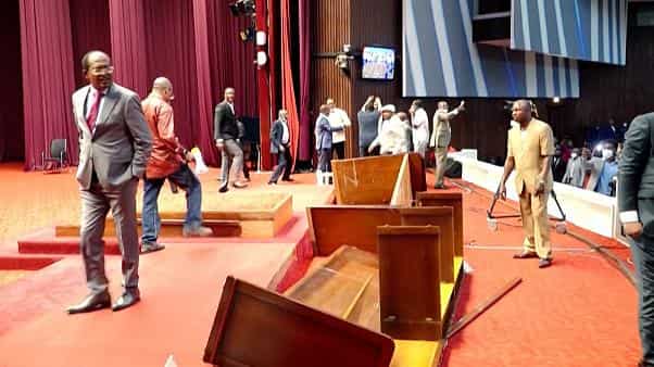 Violence in DR Congo Parliament as political crisis grows