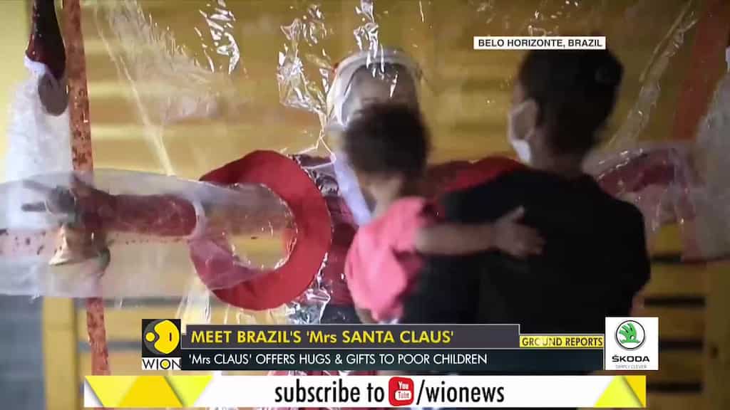 Brazil: 'Mrs Claus; offers hugs and gifts to poor children