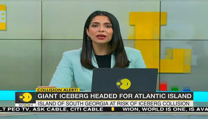 Giant iceberg on course to collide with south Atlantic penguin colony island