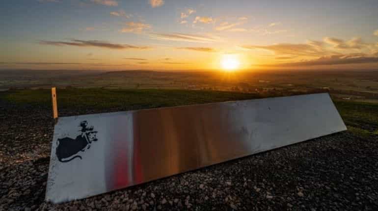 Latest monolith in England has a message: don't consider it a work of Banksy