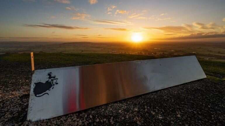Latest monolith in England has a message: don't consider it a work of Banksy