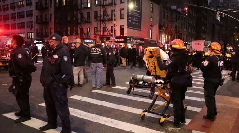 Several injured after car rams into Black Lives Matter protesters in New York City Several injured after car rams into Black Lives Matter protesters in New York City