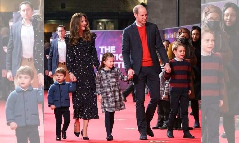 Prince William & Kate Middleton make their first family red carpet appearance with kids