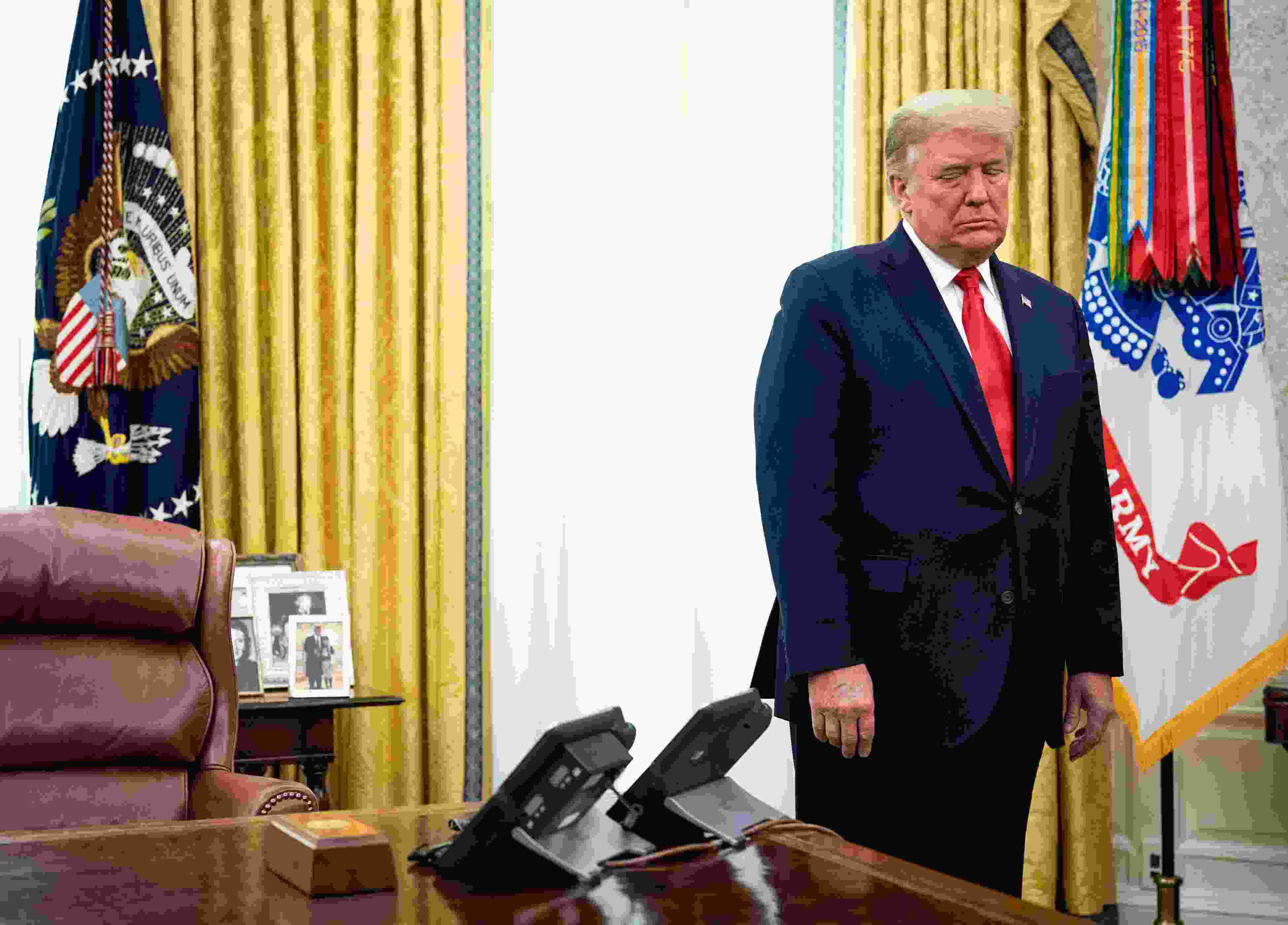 In blow to Trump, house votes to override veto of defense bill