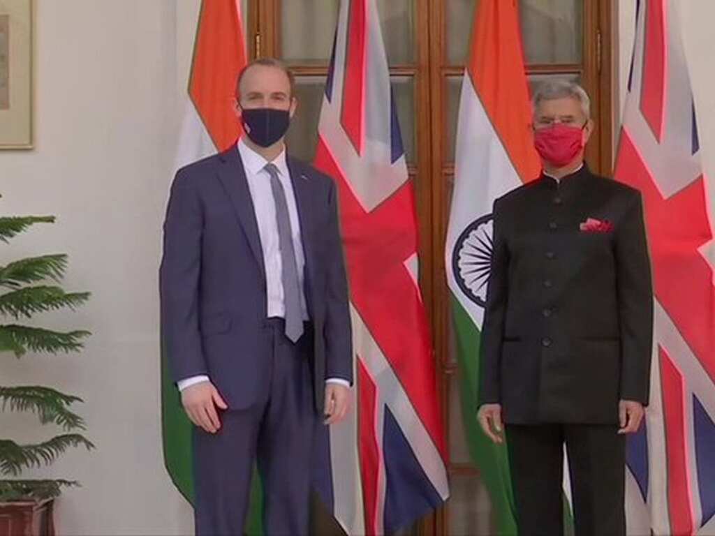 U.K. Foreign Secretary Dominic Raab holds talks with Indian MEA S. Jaishankar