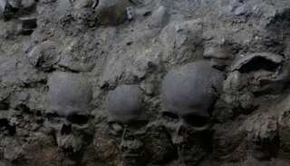 Tower of 'human skulls' built by Aztecs discovered in Mexico City