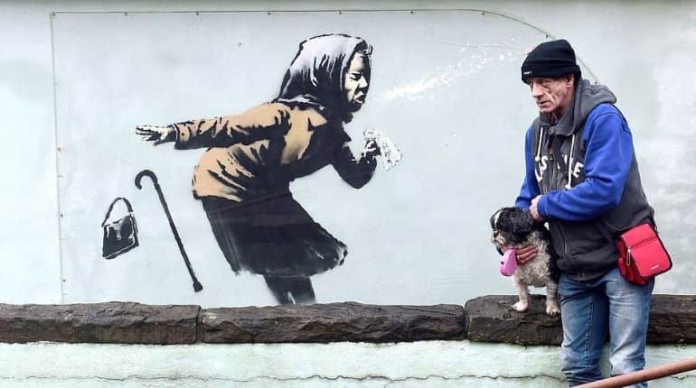 Banksy's 'Achoo' causes distress for property owners