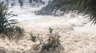 White magic: Australians turned heavy rains, flash floods into foam party
