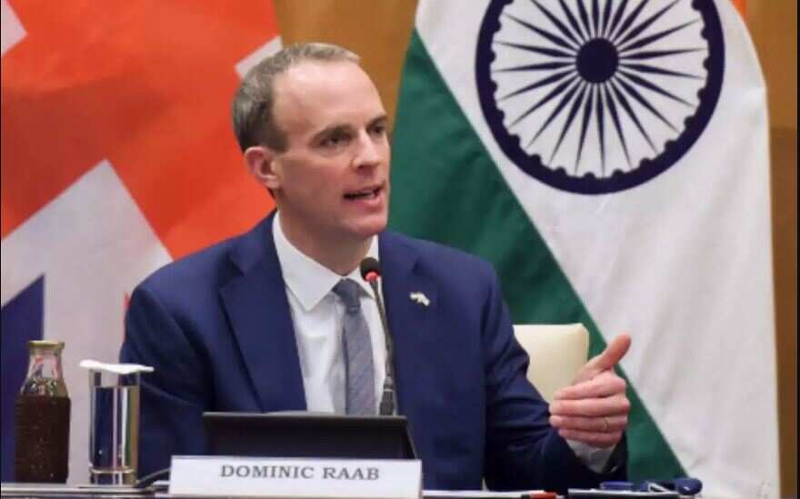 U.K. foreign secretary Raab on 4-day visit to India, likely to meet India's PM Modi