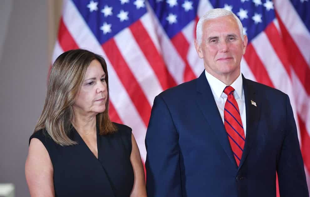 Mike Pence and wife conclude term with an emotional last visit to US troops