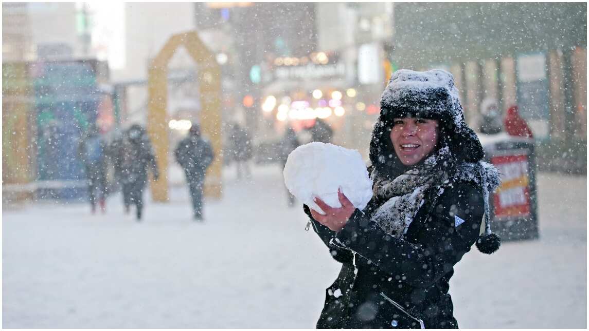 New Yorkers make merry nonetheless