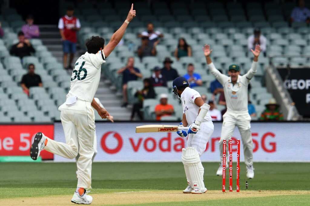 Starc, Cummins draw first blood in opening Test against India Starc, Cummins draw first blood in opening Test against India
