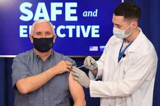 'Beginning of the end of coronavirus': US Vice President Mike Pence receives vaccine jab