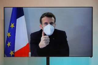French President Macron showing improvement after coronavirus diagnosis