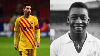 'I admire you very much': Pele congratulates Lionel Messi for equalling goal record