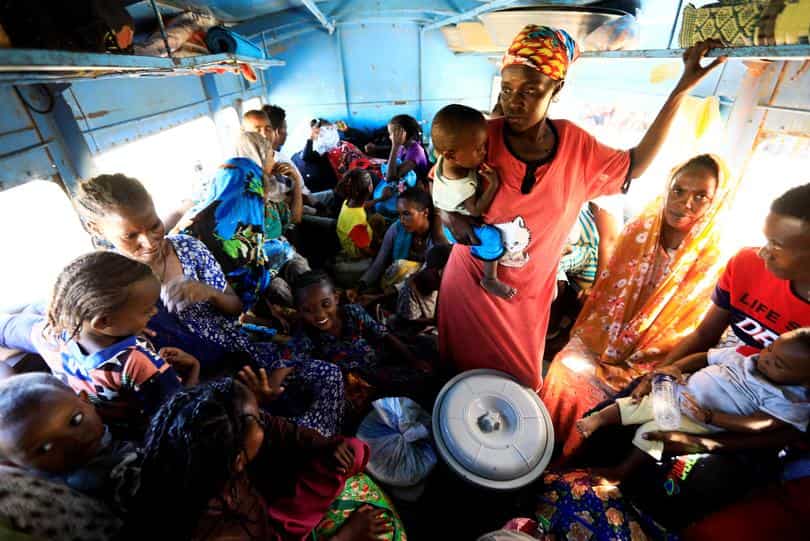 Ethiopian refugees evacuate Sudan border camp