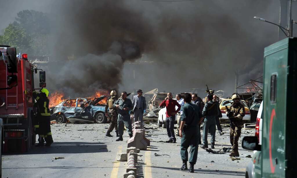 Explosion rocked at Kabul's Spin Kalay Square