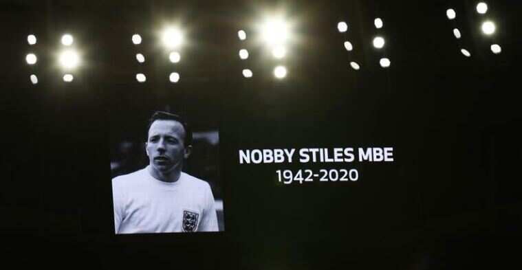 Nobby Stiles' brain injury caused by heading ball, doctor says