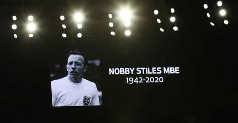 Nobby Stiles' brain injury caused by heading ball, doctor says