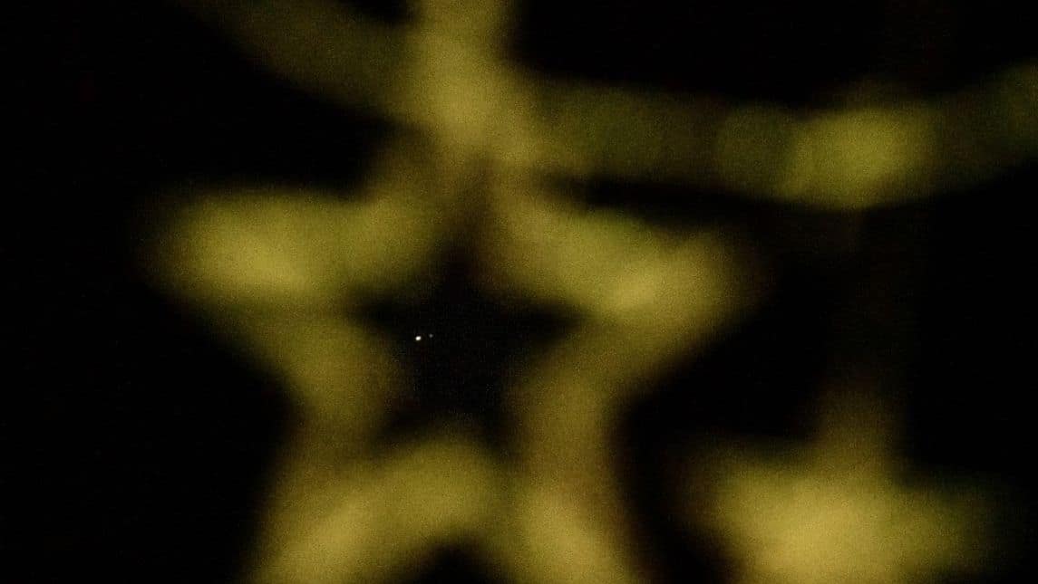 Last conjunction before telescopes