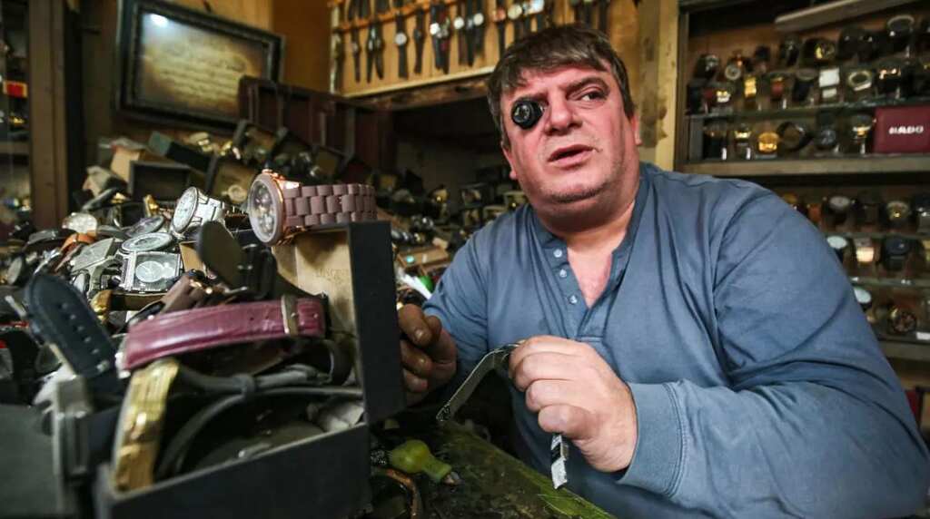 Iraq's watch repairman is a treasure, watch store houses some classic timepieces