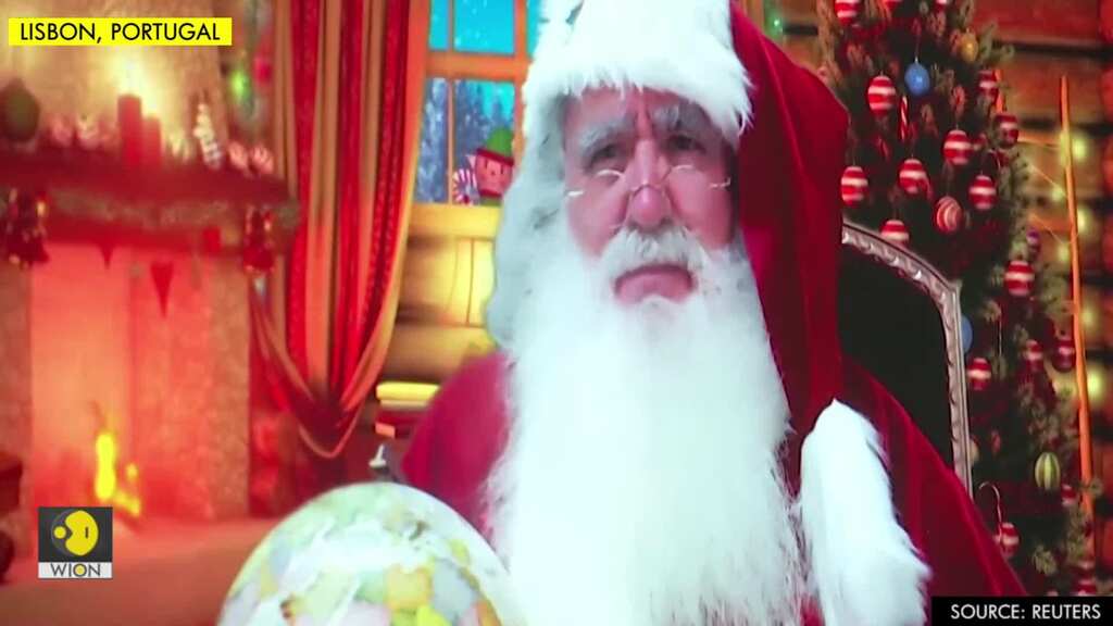 Father Christmas greets Portuguese children online