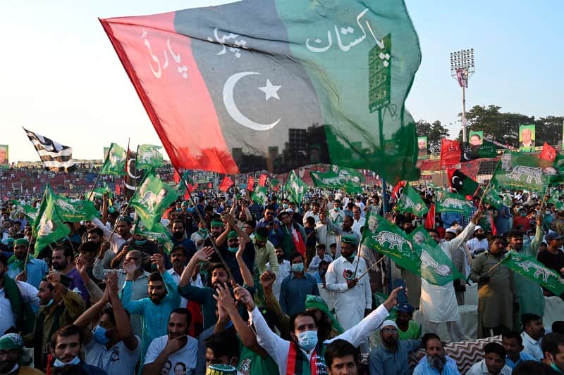 Pakistan Democratic Movement holds massive rally in Mardan