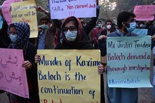 Protests in Pakistan over Karima Baloch's mysterious death in Canada