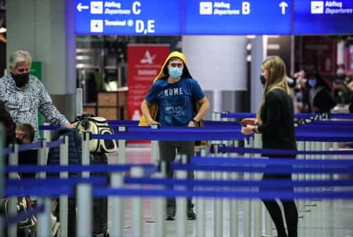 Germany reports first case of new virus strain as woman arrives at Frankfurt airport from London Germany reports first case of new virus strain as woman arrives at Frankfurt airport from London