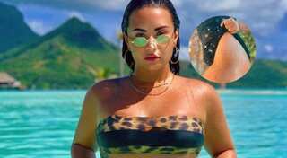 Demi Lovato bares it in the sun as she spreads message of body positivity