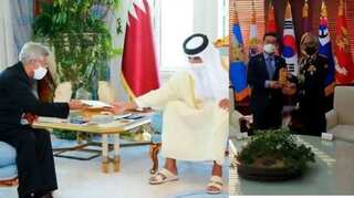 How do India's growing ties with South Korea and Qatar pose a threat to China