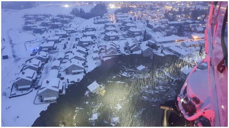 Norway Landslide Injures 10 and Leaves 15 Missing