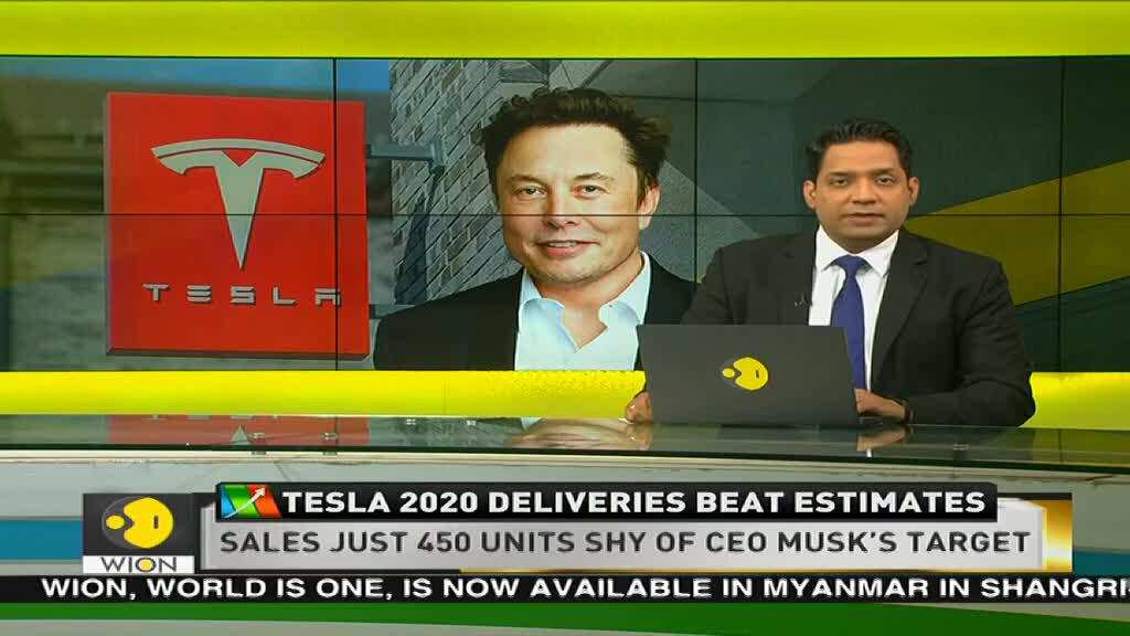 Tesla 2020 deliveries beat estimates, but fall just short of Musk's target