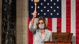 Democrat Nancy Pelosi wins re-election as US Speaker of the House with slim majority