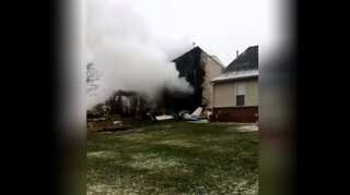 While family decides what movie to watch, plane crashes into their home in Michigan