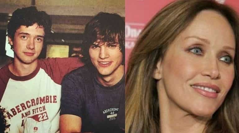 Ashton Kutcher tells Topher Grace about Tanya Roberts being alive Ashton Kutcher tells Topher Grace about Tanya Roberts being alive