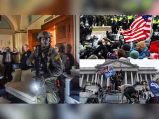 In pics-Tear gas, explosives and gunfire: Trump supporters storm Capitol, clash with police