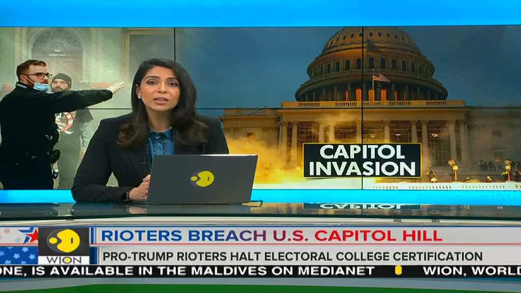 Pro-Trump protesters halt Biden's electoral college certification, hold violent protests
