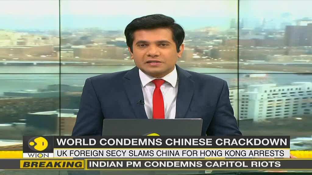 UK rebukes China for mass arrests in Hong Kong