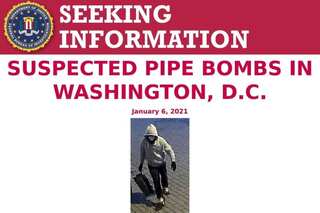 FBI offers reward for details of those behind Washington pipe bombs