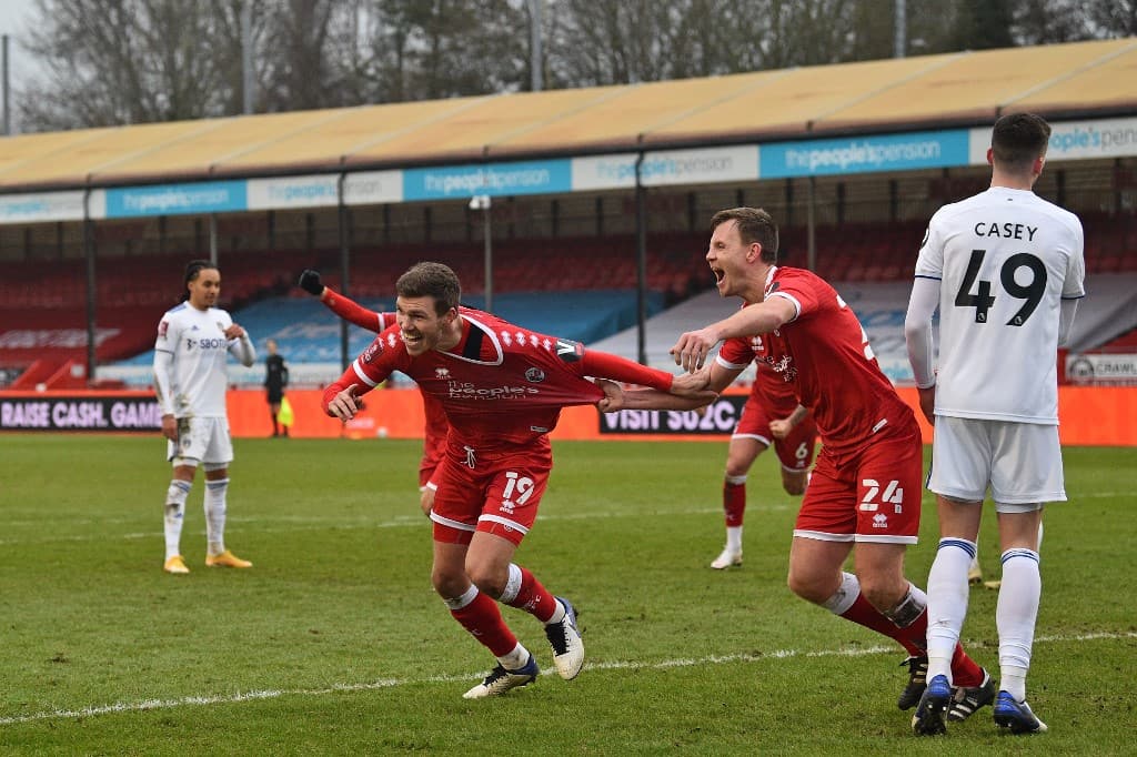 Leeds stunned by fourth-tier Crawley in FA Cup as Spurs crush Marine Leeds stunned by fourth-tier Crawley in FA Cup as Spurs crush Marine
