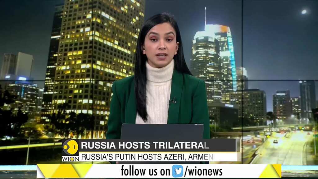 Vladimir Putin hosts trilateral meeting with Armenia, Azerbaijan leaders in Moscow