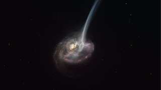 A galaxy caught dying? Astronomers capture distant galaxy losing its ability to form stars